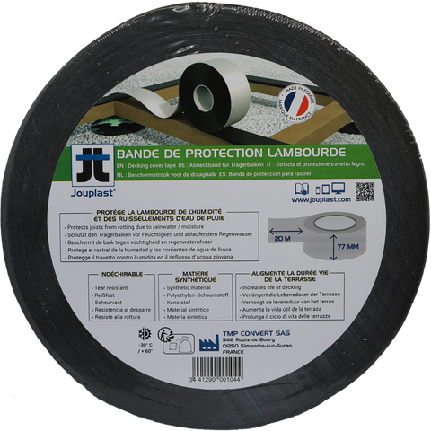 Bande de protection lambourde L.20m x épaisseur 7,7 cm - Jouplast